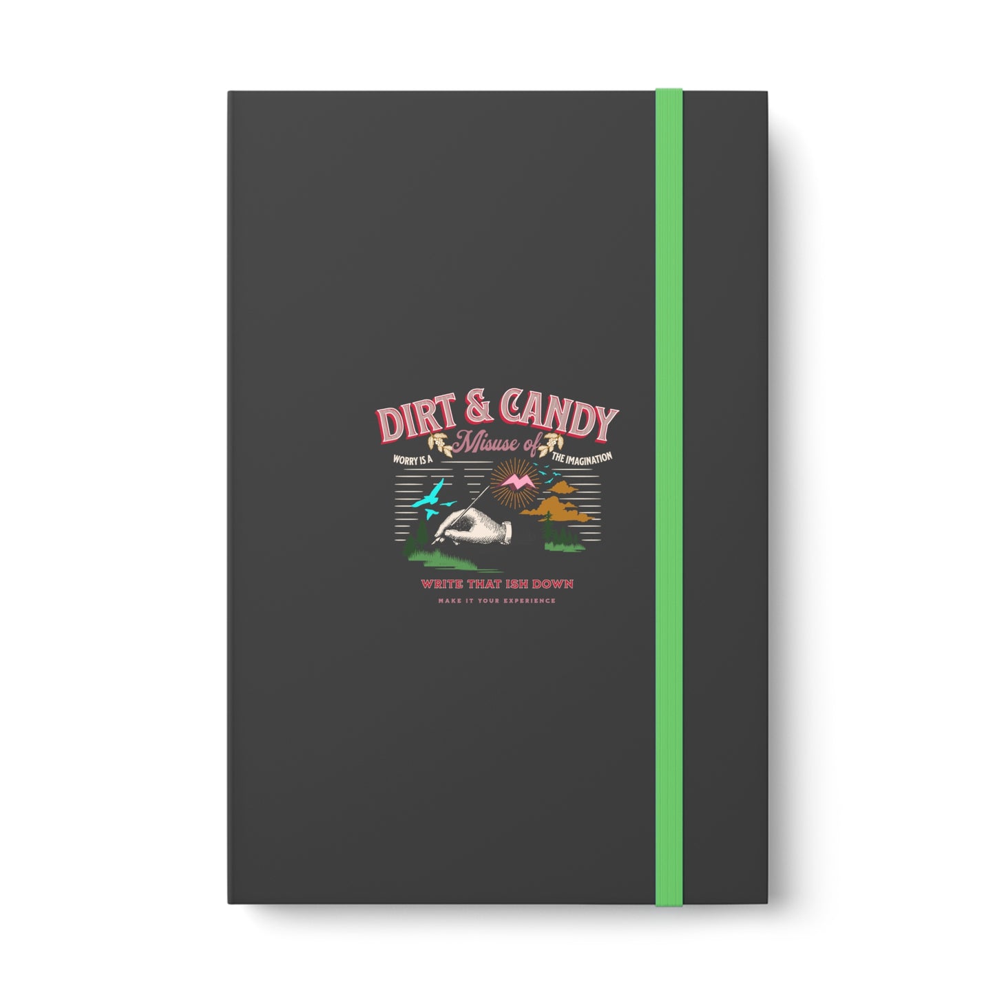 Worry is a Misuse of the Imagination. Color Contrast Notebook - Ruled