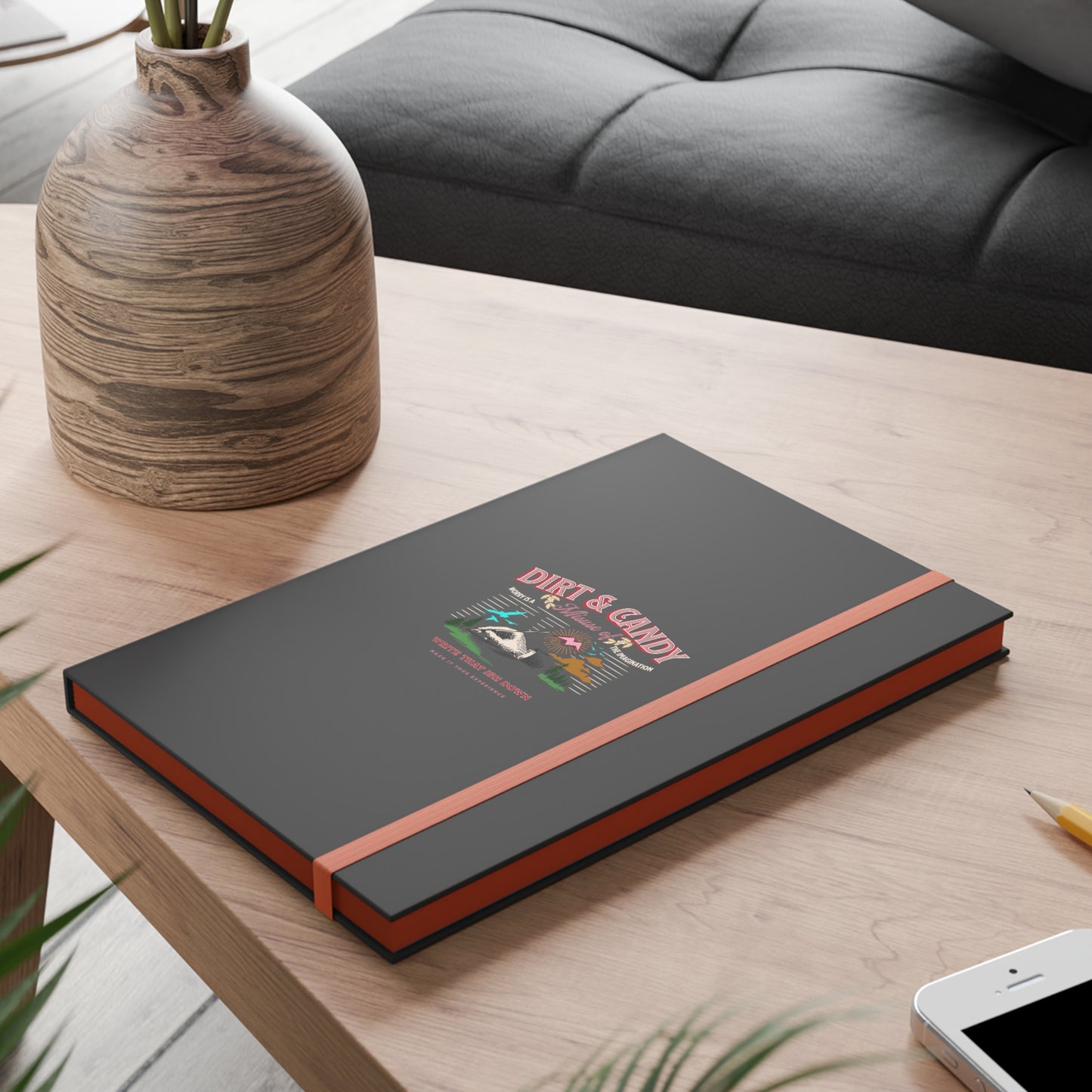 Worry is a Misuse of the Imagination. Color Contrast Notebook - Ruled