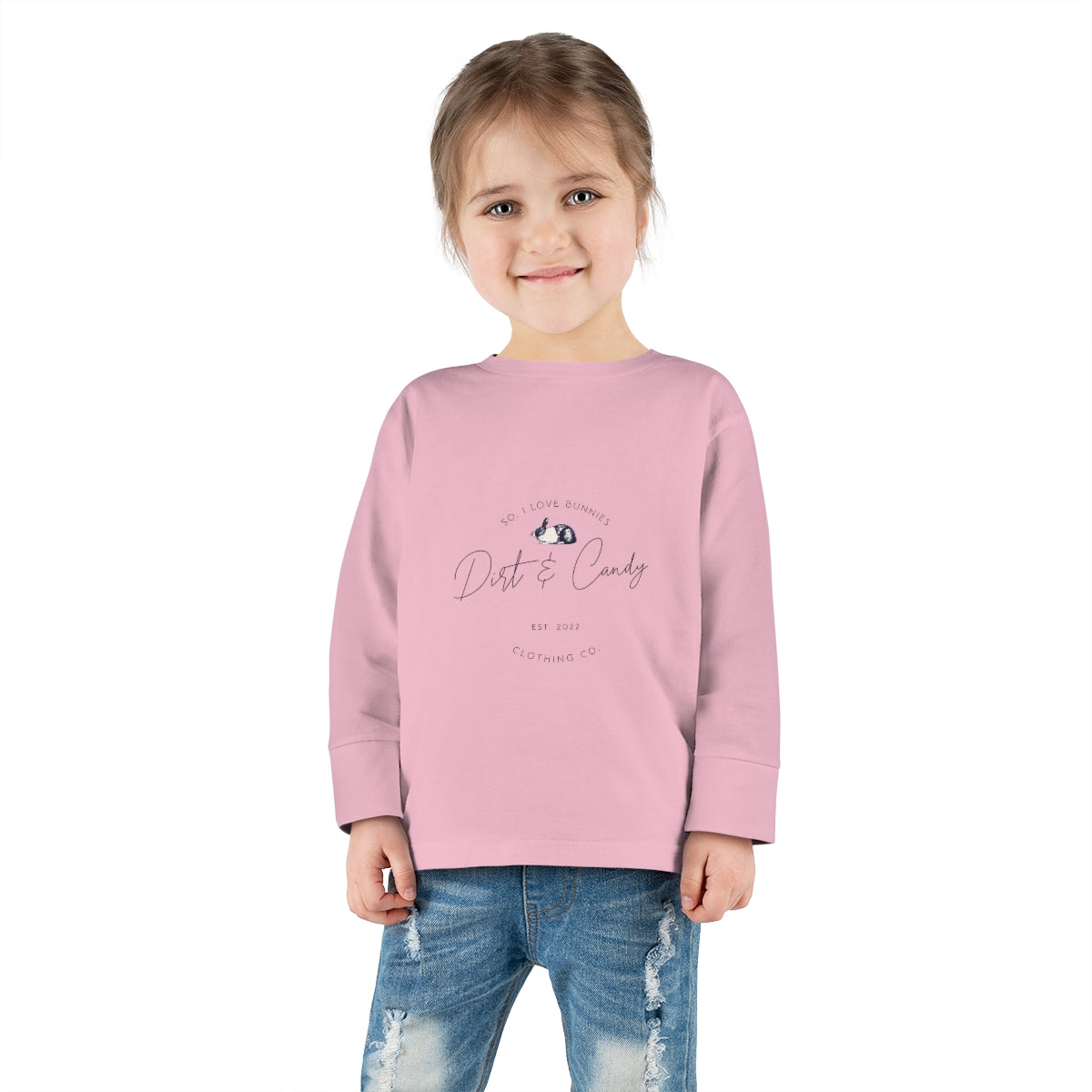 So, I love bunnies Toddler Long Sleeve Tee