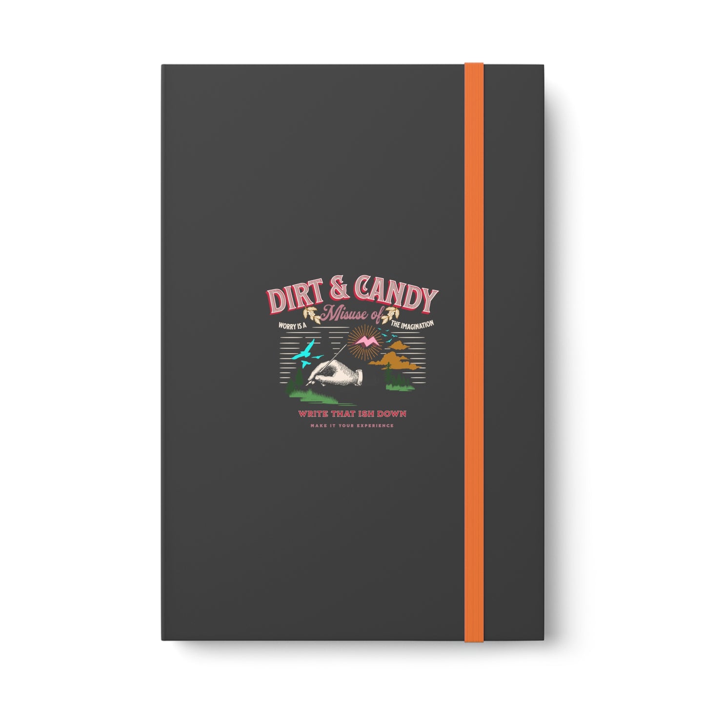 Worry is a Misuse of the Imagination. Color Contrast Notebook - Ruled