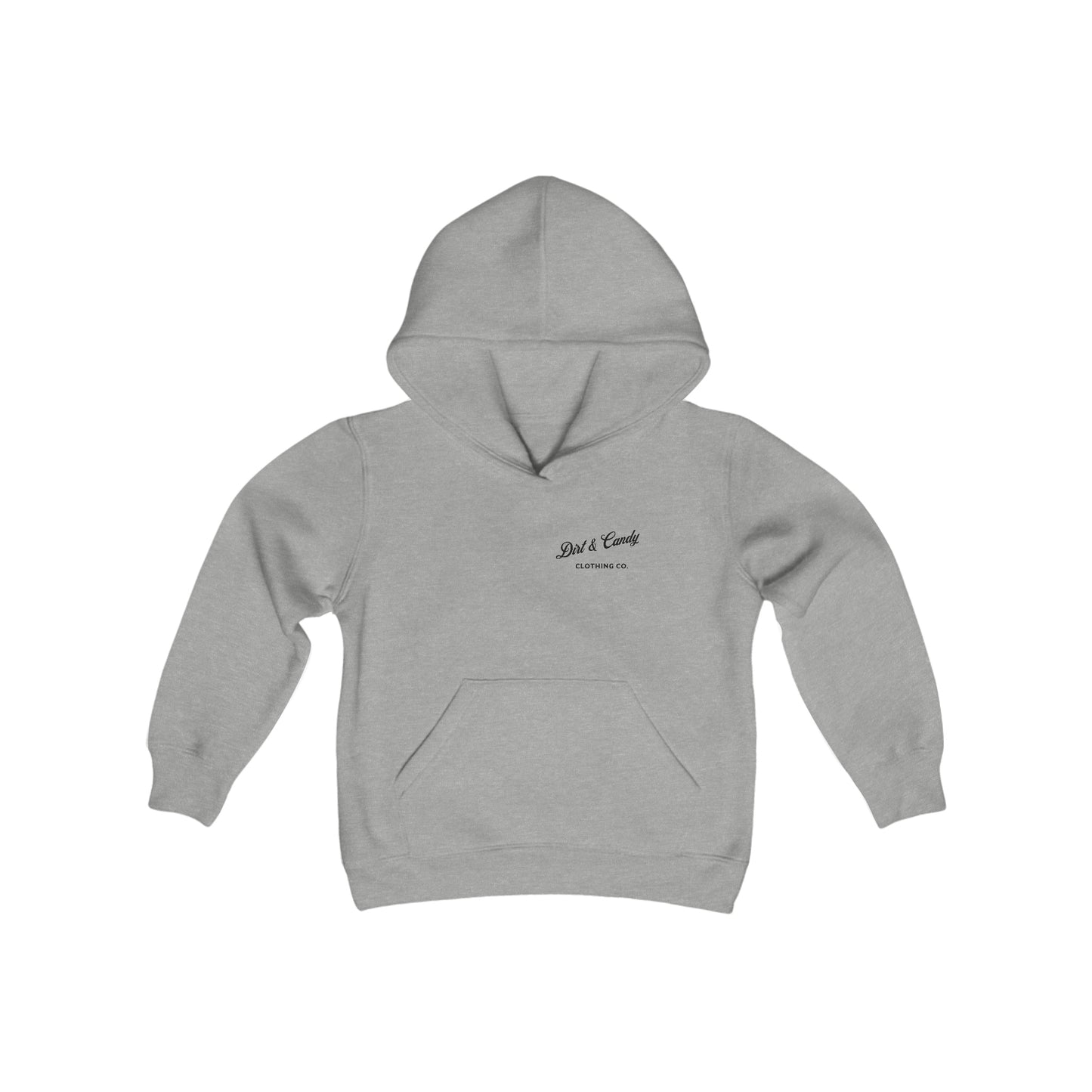 Dirt and Candy Anime Eyes Hoodie: No Unicorns, No Rainbows; Youth Heavy Blend Hooded Sweatshirt