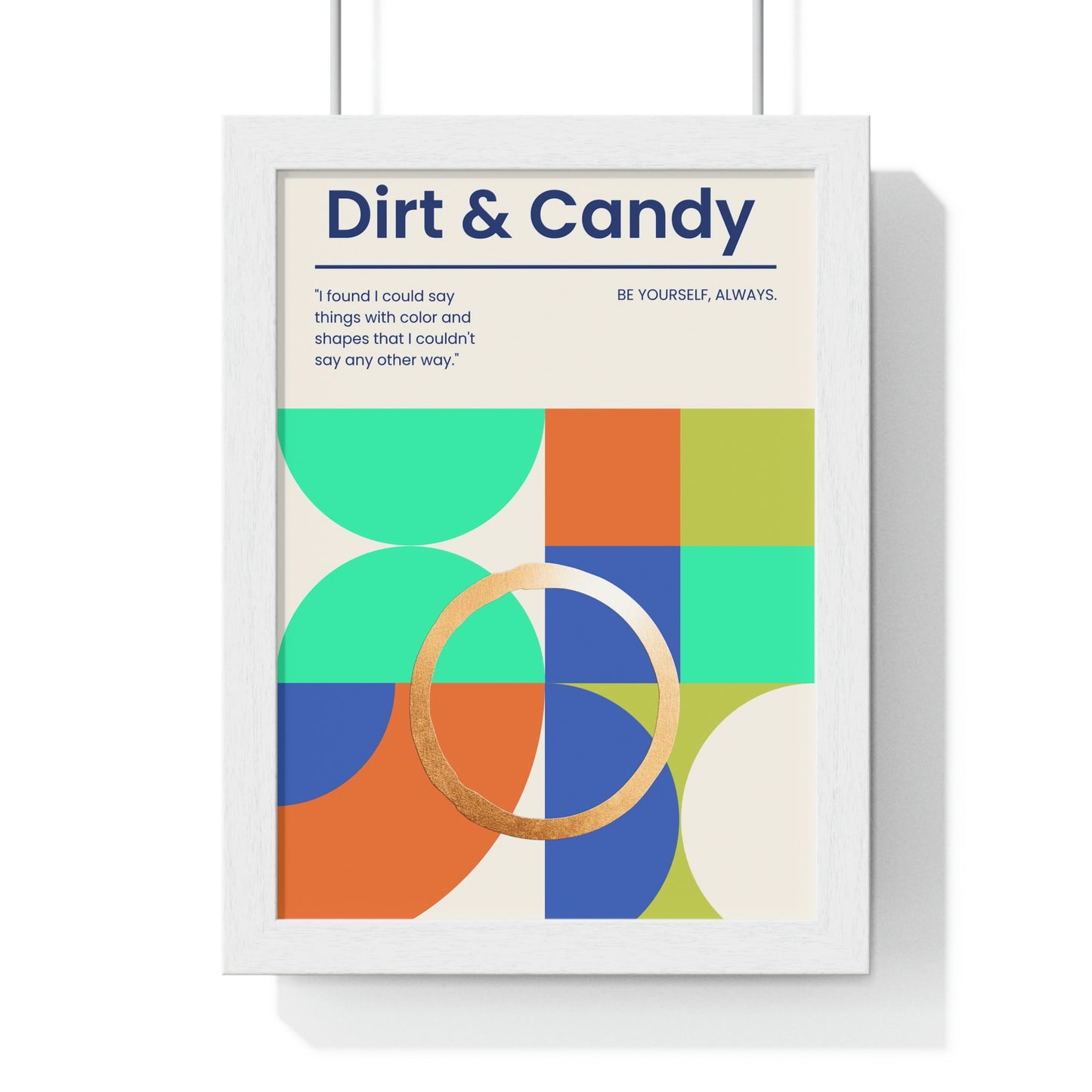 Be yourself always, Premium Framed Vertical Poster