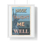Biggie taught me well:"I'd rather die on my feet, than die on my knees" Stylish poster artwork for any room.  Premium Framed Vertical Poster