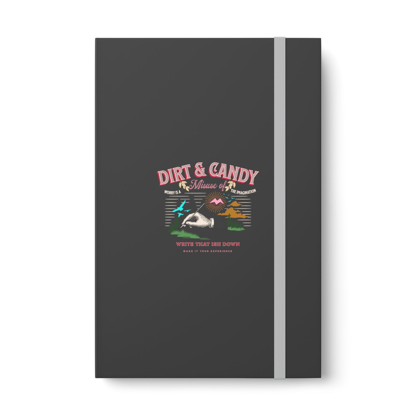 Worry is a Misuse of the Imagination. Color Contrast Notebook - Ruled