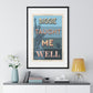Biggie taught me well:"I'd rather die on my feet, than die on my knees" Stylish poster artwork for any room.  Premium Framed Vertical Poster