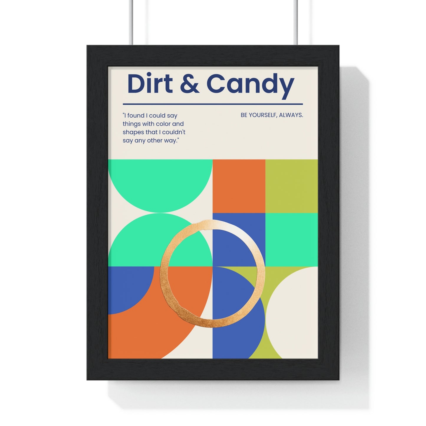 Be yourself always, Premium Framed Vertical Poster