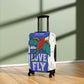 Travel in style with our fun "sparrow love" luggage cover.