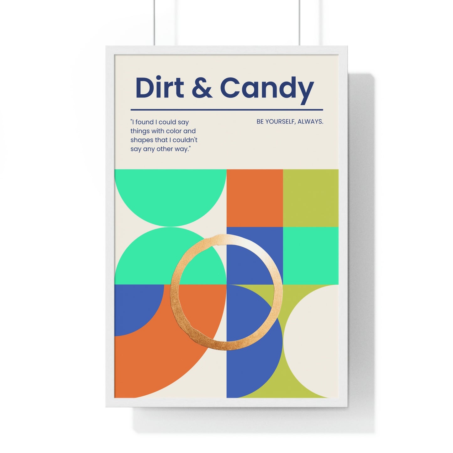 Be yourself always, Premium Framed Vertical Poster
