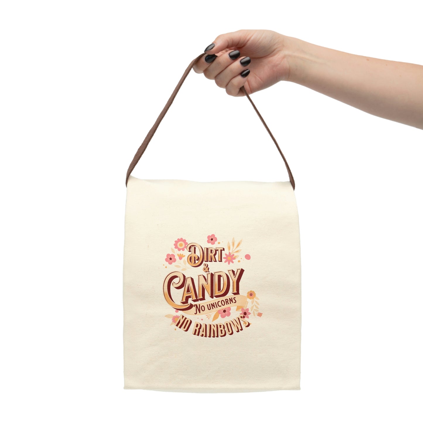 Canvas Lunch Bag With Strap