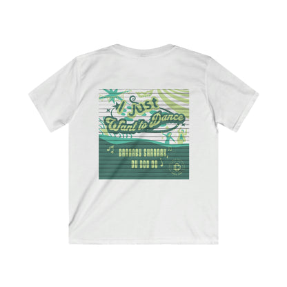 I Just Want to Dance: The Ultimate Baby Shark T-Shirt; Kids Softstyle Tee