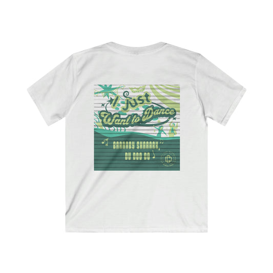 I Just Want to Dance: The Ultimate Baby Shark T-Shirt; Kids Softstyle Tee