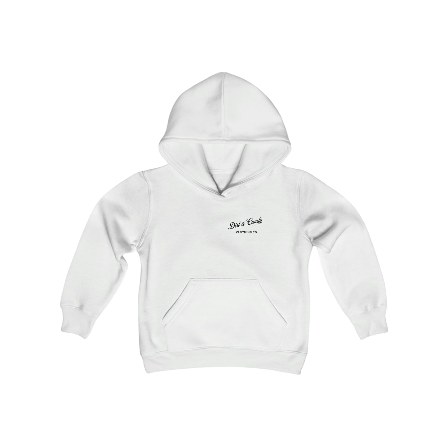 Dirt and Candy Anime Eyes Hoodie: No Unicorns, No Rainbows; Youth Heavy Blend Hooded Sweatshirt