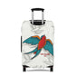 Travel in style with our fun "sparrow love" luggage cover.