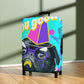 Travel in style with our fun "pug: You good?/bye" luggage cover.