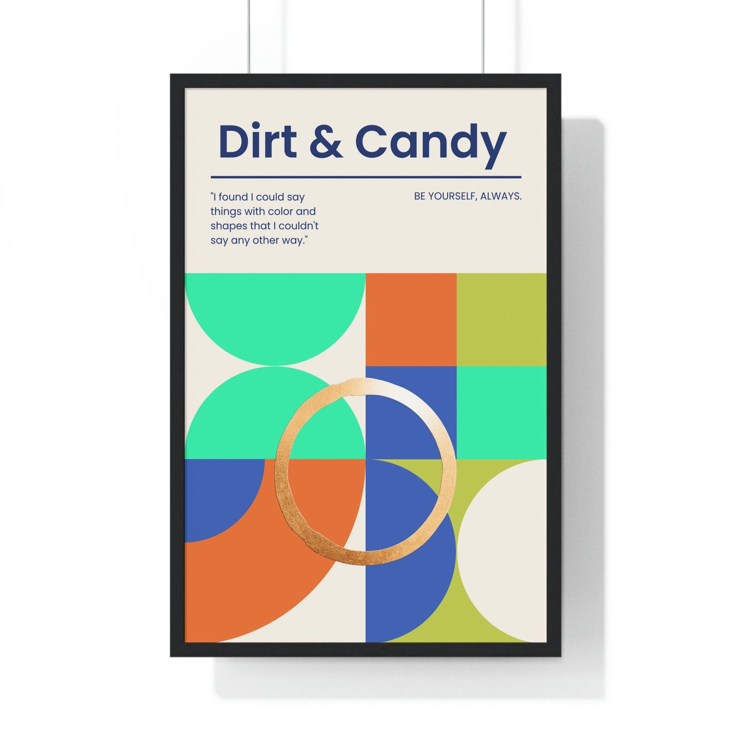 Be yourself always, Premium Framed Vertical Poster