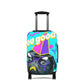Travel in style with our fun "pug: You good?/bye" luggage cover.