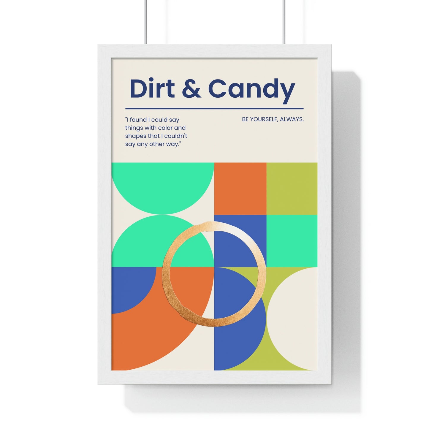 Be yourself always, Premium Framed Vertical Poster