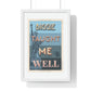 Biggie taught me well:"I'd rather die on my feet, than die on my knees" Stylish poster artwork for any room.  Premium Framed Vertical Poster