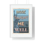 Biggie taught me well:"I'd rather die on my feet, than die on my knees" Stylish poster artwork for any room.  Premium Framed Vertical Poster