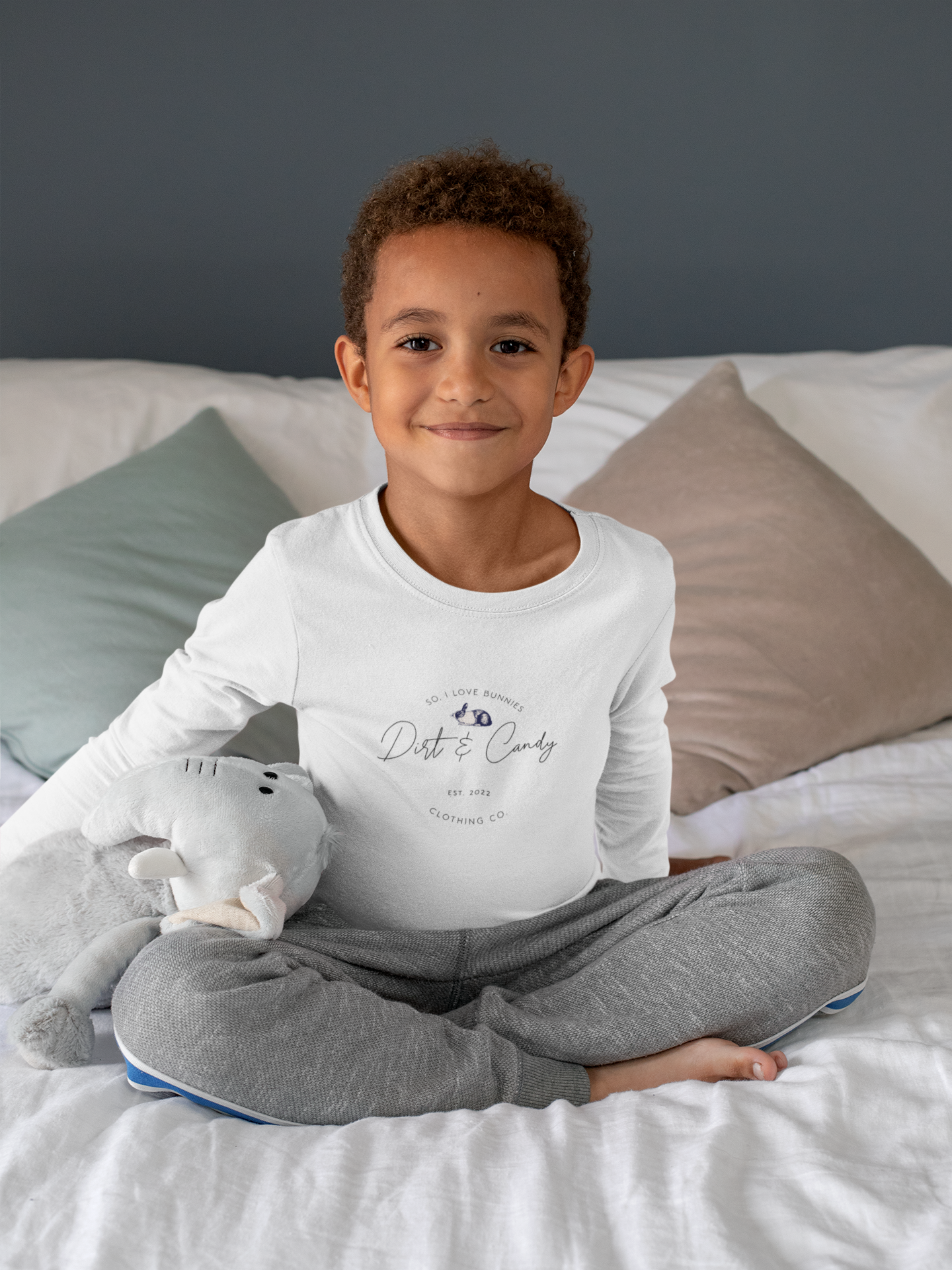 So, I love bunnies Toddler Long Sleeve Tee